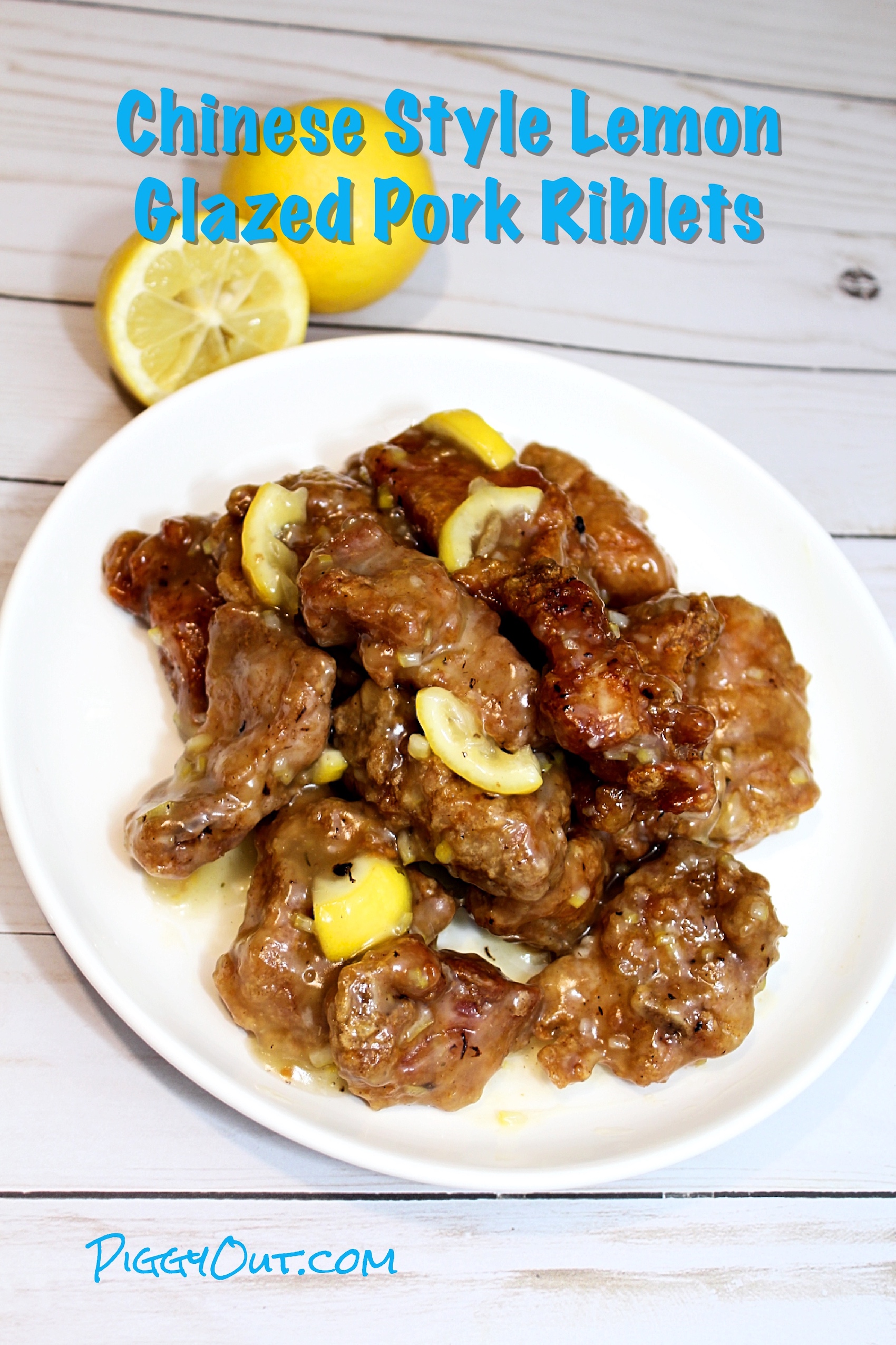 Chinese Style Lemon Glazed Pork Riblets - Piggy Out